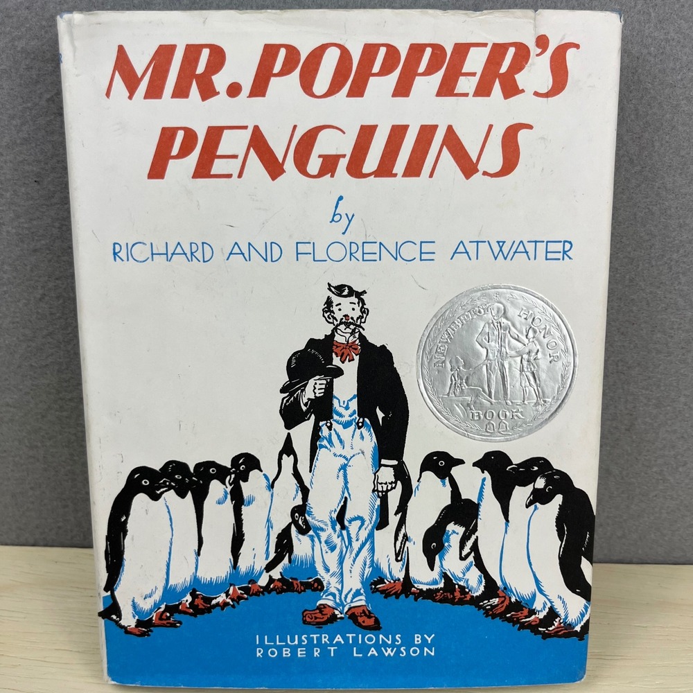 Mr. Popper's Penguins Richard Florence Atwater Hardcover Newbery Honor Book